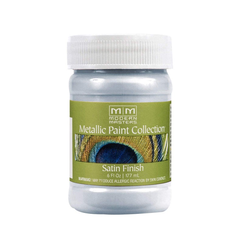 Modern Masters 6 oz Modern Masters ME657 Flash Blue Metallic Paint Collection, Satin Water-Based Decorative Metallic Paint - Image 1